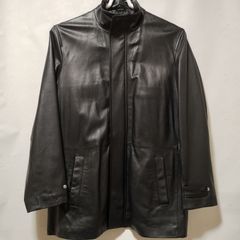 90s KRIZIA クリツィア 鹿革 ディアスキンレザージャケット メンズ 黒
