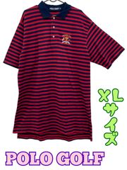 90s古着ポロクラブ ポニー刺繍ロゴ×マルチボーダーコットンポロシャツ 