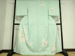 平和屋着物▽訪問着　単衣　花車文　正絹　逸品　未使用　DAAS0577az