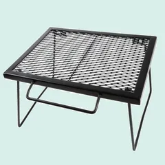 【人気商品】専用キャリーバッグ付 ソロキャンプ 頑丈 43×32×26cm マルチスタンド ごとく ロータイプ テーブル アウトドア 折りたたみ キャンプ メッシュテーブル 焚き火テーブル ヨーラー(YOLER)のサムネイル