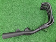 受注 500SS H1 ショート管 ブラック マフラー チャンバー カワサキ