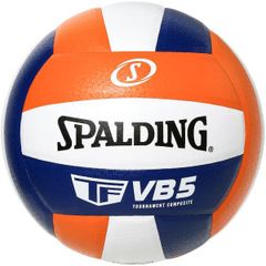 バレーボール 4号球 VB5 オレンジ×ホワイト×ネイビー 72-416J バレー 合成皮革 スポルディング 25AW 正規品【送料当社負担】