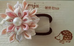 つまみ細工　ヘアゴム