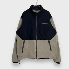 ☆Columbia☆TITANIUM☆コロンビア☆フリースジャケット☆切替☆ツートーンカラー☆黒☆ベージュ☆XL☆K24M