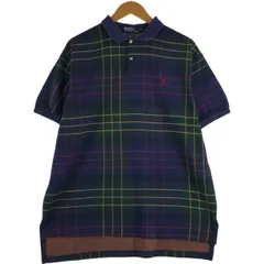 古着 90年代 ラルフローレン Ralph Lauren POLO by Ralph Lauren チェック柄 半袖 ポロシャツ USA製 メンズXL相当 ヴィンテージ/eaa559694