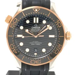 【1年間保証】OMEGA オメガ シーマスターダイバー300M コーアクシャルマスタークロノメーター 210.22.42.20.01.002 K18 ブラック 自動巻