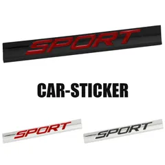 車用 ステッカーおしゃれ メタル かっこいい スポーツ SPORTS 金属