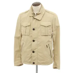 【中古】ムーレー MOORER コットンナイロン ミリタリージャケット ベージュ【サイズ50】【メンズ】のサムネイル