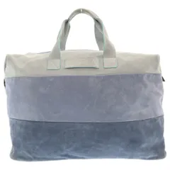 EMPORIO ARMANI (エンポリオアルマーニ) スウェードレザー ダッフルバッグ ブルー