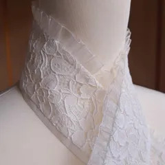 No.227　着物 おしゃれ着こなし　伊達襟　伊達衿　重ね衿　4WAY　成人式　前撮り　振袖　卒業式　袴　白　白　白　フリル