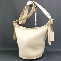 【 OLD COACH 】K A-3 オールドコーチ 9019 希少カラー バケツ型 ショルダー / クロスボディ バッグ 斜め掛け 婦人鞄 アイボリーホワイト系