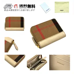 BURBERRY バーバリー ミニ 財布 コイン カード ジップ ウォレット コンパクト 新品 ★ LIMESTONE L690..