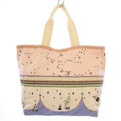 フランシュリッペ franche lippee トートバッグ ハンドバッグ サーカス柄 刺繍 ピンク 青 /BMのサムネイル