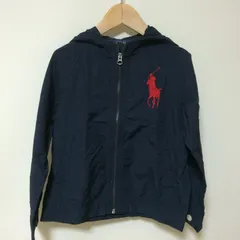 BB1　POLO　ラルフローレン　ネイビー　パーカー　ブルゾン　ビッグポニー　6歳　120　Ralph Lauren　