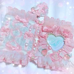 推し活コレクトブック໒꒱· ﾟねこ耳ピンクギンガム♡ベビーいちご〔No.15〕