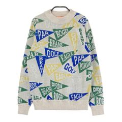 サイズ：M BEAMS GOLF ビームスゴルフ  裏地付 ニットセーター フラッグ ベージュ系 [240001225736] ゴルフウェア レディース ストストのサムネイル