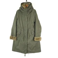 ブー様 ジャーナルスタンダード リアルファー モッズコート ボアライナー カーキ ブー様 ジャーナルスタンダード リアルファー モッズコート ボア