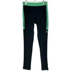 古着 レディースL le coq sportif/ルコックスポルティフ タイツ ロングスパッツ レギンス ジム トレーニング ジョグ ブラック QB-405161 gl00080