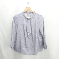 ◇ ⊂Φ any SiS エニィスィス 総柄 長袖 ブラウス サイズ1 ラベンダー系 レディース E  【1410100047727】