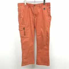 古着 エドウィン ゴルフ EDWIN GOLF フレア コーデュロイパンツ Dリング付き 綿×ポリエステル×ポリウレタン L ヘザーブラウン 杢茶色 メンズ