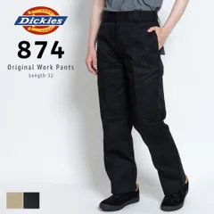【新品・未使用】 ワークパンツ レディース メンズ ユニセックス チノパン 874 ディッキーズ レングス32 パンツ オリジナルフィット カジュアル アメカジ スケート おしゃれ かっこいい シンプル 80/BK ブラック 黒 14562800-CPMR