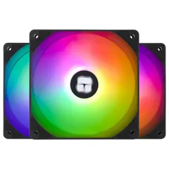 【特価セール】Thermalright TL-C12C-S CPUファン 120mm ARGBケースクーラーファン、4ピンPWM静音コンピュータファン、S-FDBベアリング付き、最大1500RPM冷却ファン（3個）