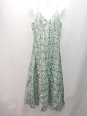 ◇ SLY チェック柄 肩紐調整可能 かわいい カジュアル ロング丈 ワンピース サイズ2 ミント レディース E  【1310050006105】