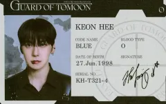 【中古】コレクションカード(男性) ONEUS/コンヒ(KEONHEE)/「ONEUS 3期 オフィシャルファンクラブキット GUARD OF TOMOON」エージェントカード