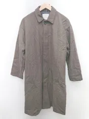 ◇ ◎ ●未使用● Lazar ラザル ウール混 ロング シンプル タグ付き 長袖 コート サイズＭ ブラウン系 メンズ P  【1404040012198】