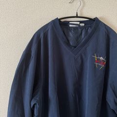 F-35  LIGHTNINGⅡ ピステ Vネック プルオーバー NAVY L