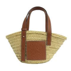 未使用✨ロエベ ショルダーバッグ チューリップ シェル ラフィア カゴ 
