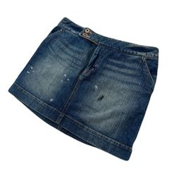 HYSTERIC GLAMOUR デニムミニスカート パッチワーク - メルカリ