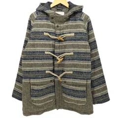 ホワイトマウンテニアリング WHITE MOUNTAINEERING ボーダー ダッフルコート メンズ JPN：L 