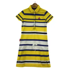 le coq sportif ルコックスポルティフ ボーダー ポロワンピース sizeM/イエロー系