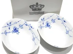 【未使用品】2枚 ロイヤルコペンハーゲン ブルーパルメッテ オーバルディッシュ ブルーパルメッテ オーバルディッシュ 27cm|ロイヤル