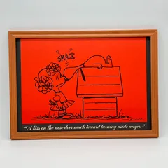 ビンテージ　カレンダー　BOOK ポスター　ピーナッツ『 スヌーピー ＆ サリー 』 1963's　※当時物　額付　オリジナル アメリカ 　ヴィンテージ ( AZ2565 )