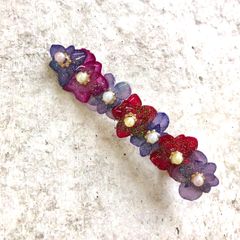 ハンドメイドバレッタ668