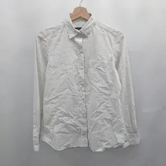 ◇ Θ UNTITLED アンタイトル ストライプ 長袖 シャツ サイズ3 ライトグレー系 レディース E  【1506180001541】