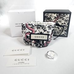 GUCCI シルバーリング イタリア製 付属品完備 13号 ペアリング 婚約 