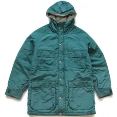 80s USA製 L.L.Bean 中綿入り ナイロン マウンテンパーカー グリーン★ビンテージ オールド ジャケット アウトドア BAXTER STATE PARKA