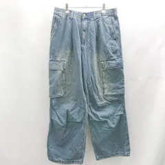 ◇ Θ MONO-MART モノマート ウエストゴム 綿 デニム サイズM ブルー メンズ E  【1502180054808】