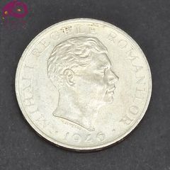 ルーマニア 1946年 100000レイ 銀貨 ミハイ1世 女性像 鳥 王冠付きの紋章 直径37.2㎜ 24.89g 銀700 比重10.0程度 アンティークコイン シルバーコイン 古銭 記念硬貨