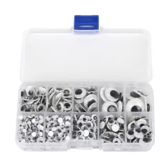 【人気商品】目パーツ 動物 人形 アイ 動眼 黒目 目玉 動眼 目パーツ 目玉 ドールアイ ドールメイキング クラフト 手芸パーツ 動く 手作りおもちゃ DIY 手作り 目 YFFSFDC 4mm/5mm/6mm/8mm/10mm/12mm/15mm/18mm