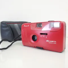 美品 通電・基本動作確認 45CAMERA 写真屋さん45 Basic N 赤 レッド コニカ Konica POP EFP-8 35mm コンパクト フィルムカメラ