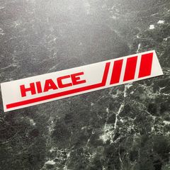 在庫処分セール 赤 HIACEカッティングステッカー ハイエース