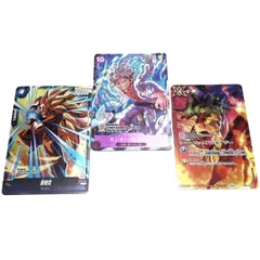 【K1002】バンダイカードゲームフェスタ/プロモカード3点セット/ワンピースカード/ドラゴンボール/バトルスピリッツ/CARDGAMES Fest23-24/World Tour/ニカルフィ