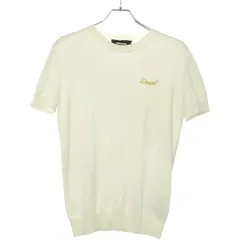 DSQUARED2 ディースクエアード 20S ロゴ刺繍半袖ニットセーター S72HA0917 ホワイト Mのサムネイル