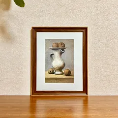 絶版品☆ラスト☆新品☆額縁付アートポスター☆パブロ・ピカソ☆Pablo Picasso☆STILL LIFE WITH PITCHER AND APPLE☆404