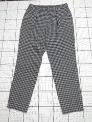 ◇ Θ アーバンリサーチ チェック柄 ストレッチパンツテーパードパンツ サイズ36 グレー系 メンズ E  【1508060019639】