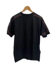 PRADA プラダ ロゴ コットン T-シャツ 半袖 新品未使用正規品 PRADA ワンポイントロゴTシャツ コットン ブラック Prada ロゴ T